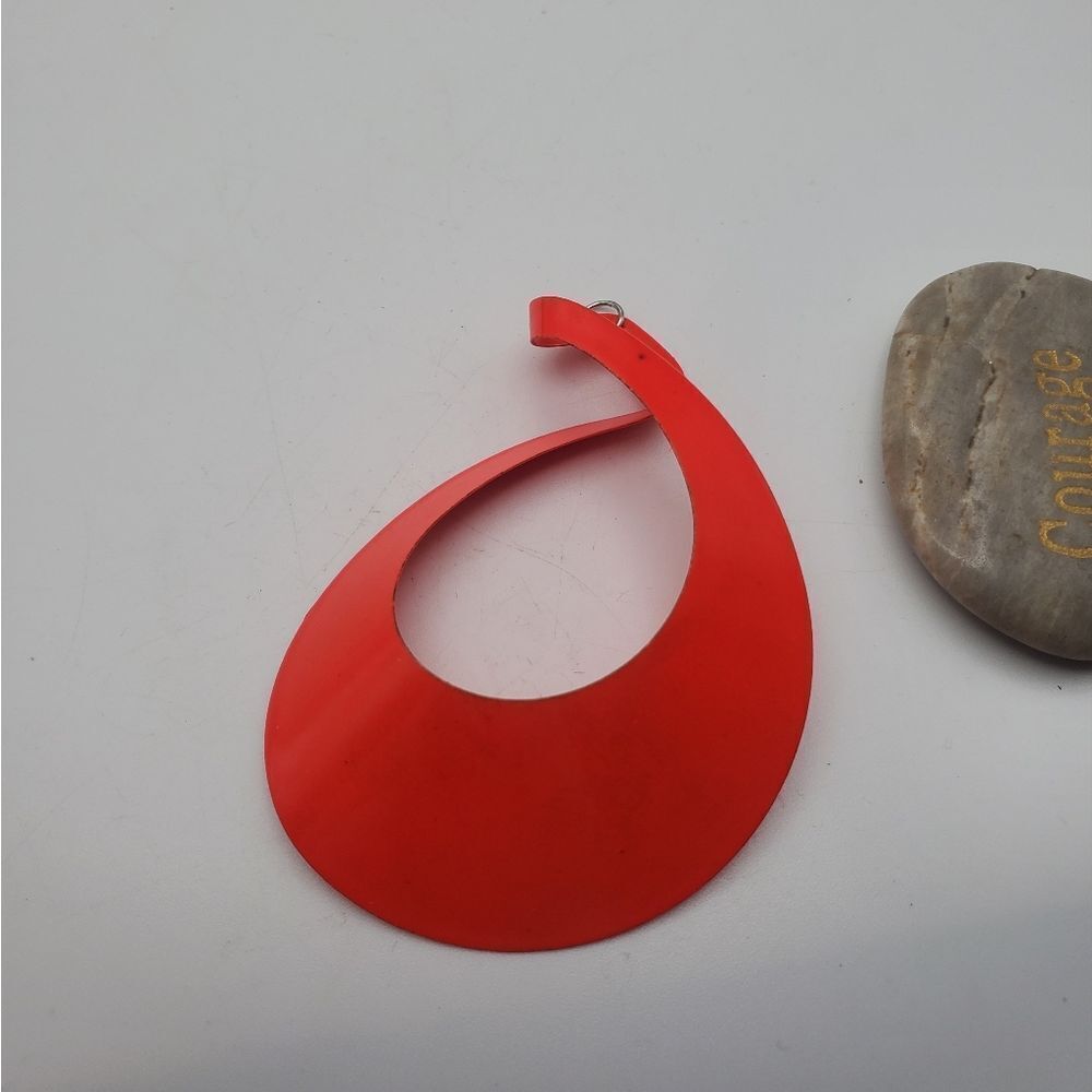 Retro red twist necklace‎ pendant